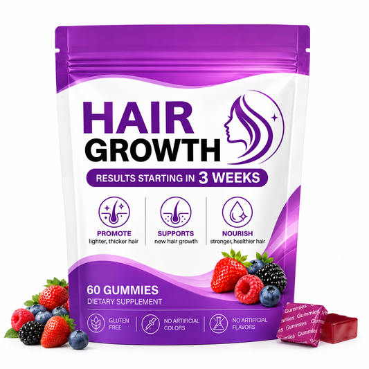 ✨ Gomitas para un Cabello Más Fuerte, Largo y Saludable